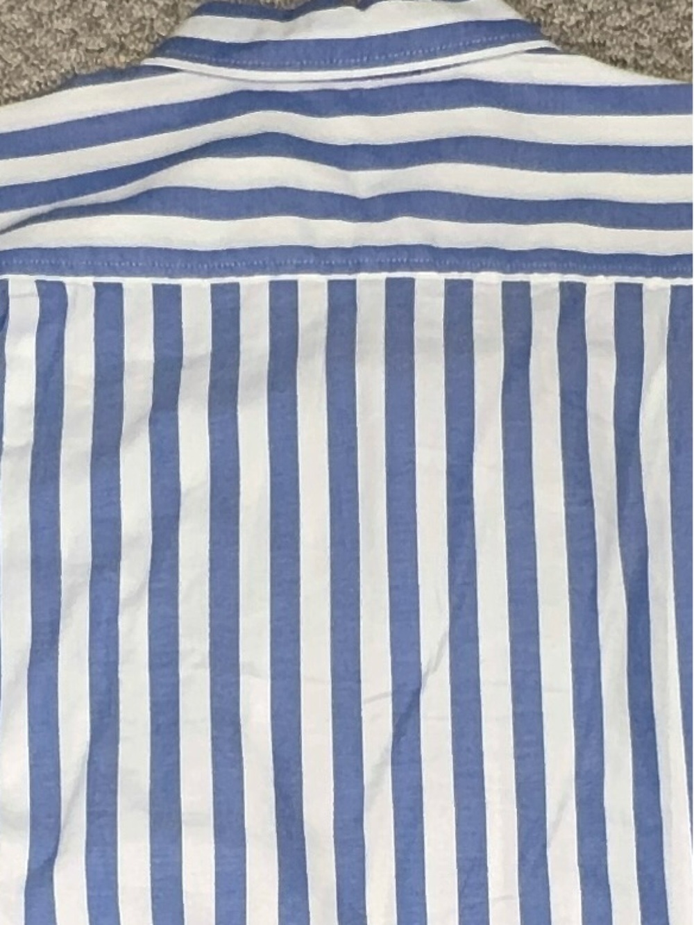 Loft Blue and White Stripe blouse size Small - Picture 3 of 4